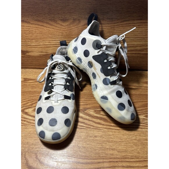 Size 8.5 - Adidas James Harden Vol. 5 Futurenatural Polka Dot - White - Used main image 6